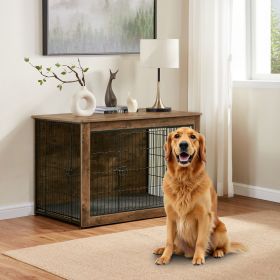 Dog Kennel Furniture, Wooden Dog Crate End Table, Heavy Duty Dog Crate