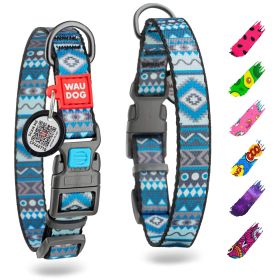 Nylon Dog Collar Adjustable Dog Collar 14-23 in Neck x 1 in Wide for Large Small & Medium Dogs Breakaway Puppy Collars Boy & Girl Dog Collars with Dur