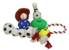 6 Piece Sports Themed Pet Toy Set