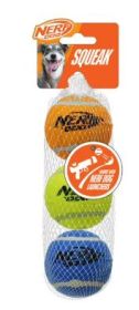 Nerf Dog 2.5-inch Squeak Tennis Ball Dog Toy, 3-Pack
