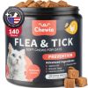 Flea Treatment for Cats Daily Oral Cat Flea and Tick Treatment Chews Chewable Kitten Flea Treatment Soft Treats for All Breeds & Ages Natural Chicken