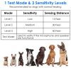 Ultrasonic Anti-barking Device 50Feet Sensing Sonic Dog Bark Deterrent Dog Bark Control with 3 Sensitivity Levels 3 Sensing Distances Indoor Outdoor