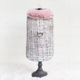 Annabella Dog Coat (Color Option: Whisper, size: L)