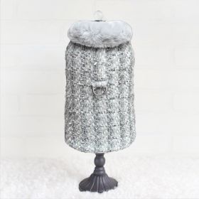 Annabella Dog Coat (Color Option: Platinum, size: M)