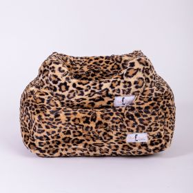 Cashmere Dog Bed Collection (Color Option: Leopard, size: S)