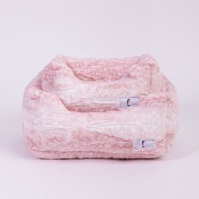 Cashmere Dog Bed Collection (Color Option: Pink Fawn, size: S)