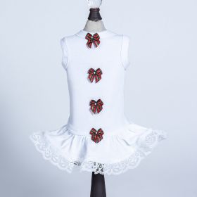 Christmas Dog Dress (Color: White, size: M)