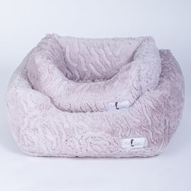 Cuddle Dog Bed Collection (Color Option: Pink Ice, size: S)