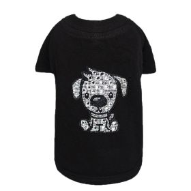 Doggie Tee (Color: Black, size: XXS)