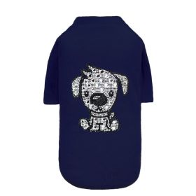 Doggie Sleeved Tee (Color: Navy, size: XXS)