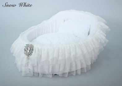 Crib Dog Bed Collection (Color Option: Snow White)