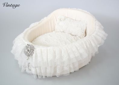 Crib Dog Bed Collection (Color Option: Vintage)