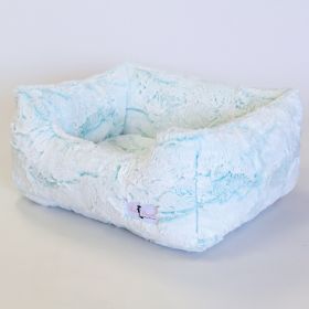 Whisper Dog Bed Collection (Color Option: Aqua, size: S)