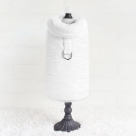 Zha Zha Dog Coat (Color Option: Ivory, size: S)