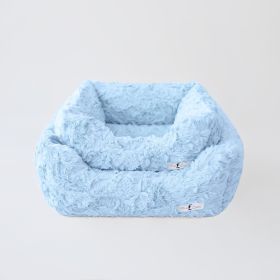 Bella Dog Bed Collection (Color Option: Baby Blue, size: L)