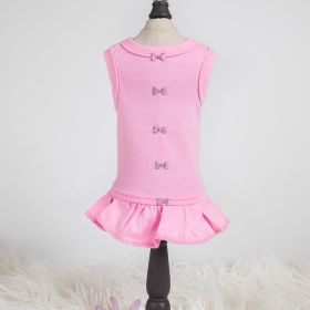 Candy Bow Dog Dress Collection (Color Option: Pink, size: L)