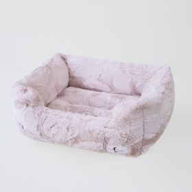 Luxe Dog Bed Collection (Color Option: Blush, size: S)