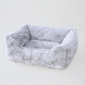 Bella Dog Bed (Color: Silver, size: LG)