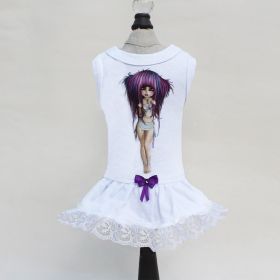 Vixens Dog Dress (Color: White, size: XXS)